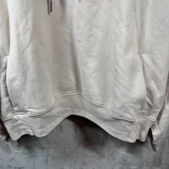 Abercrombie & Fitch New Sweatshirt Pullover Hoodie Women Sz XL Ivory Pockets - Picture 4 of 9